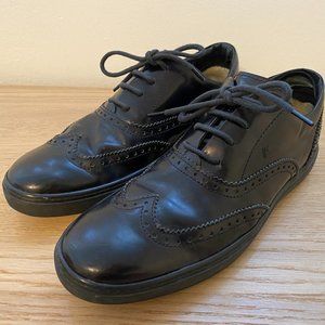 Tod's Men's Shoes Black Wingtip Shoes Size 8
